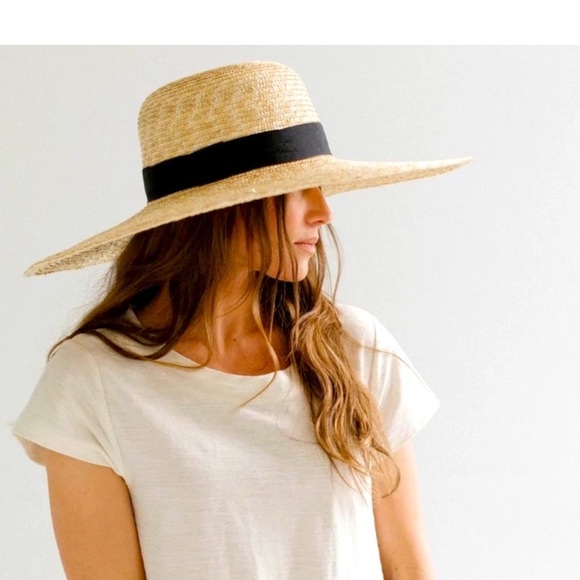 Gigi Pip “Gwen” Oversized/ Wide Brim Straw Hat - Picture 5 of 8